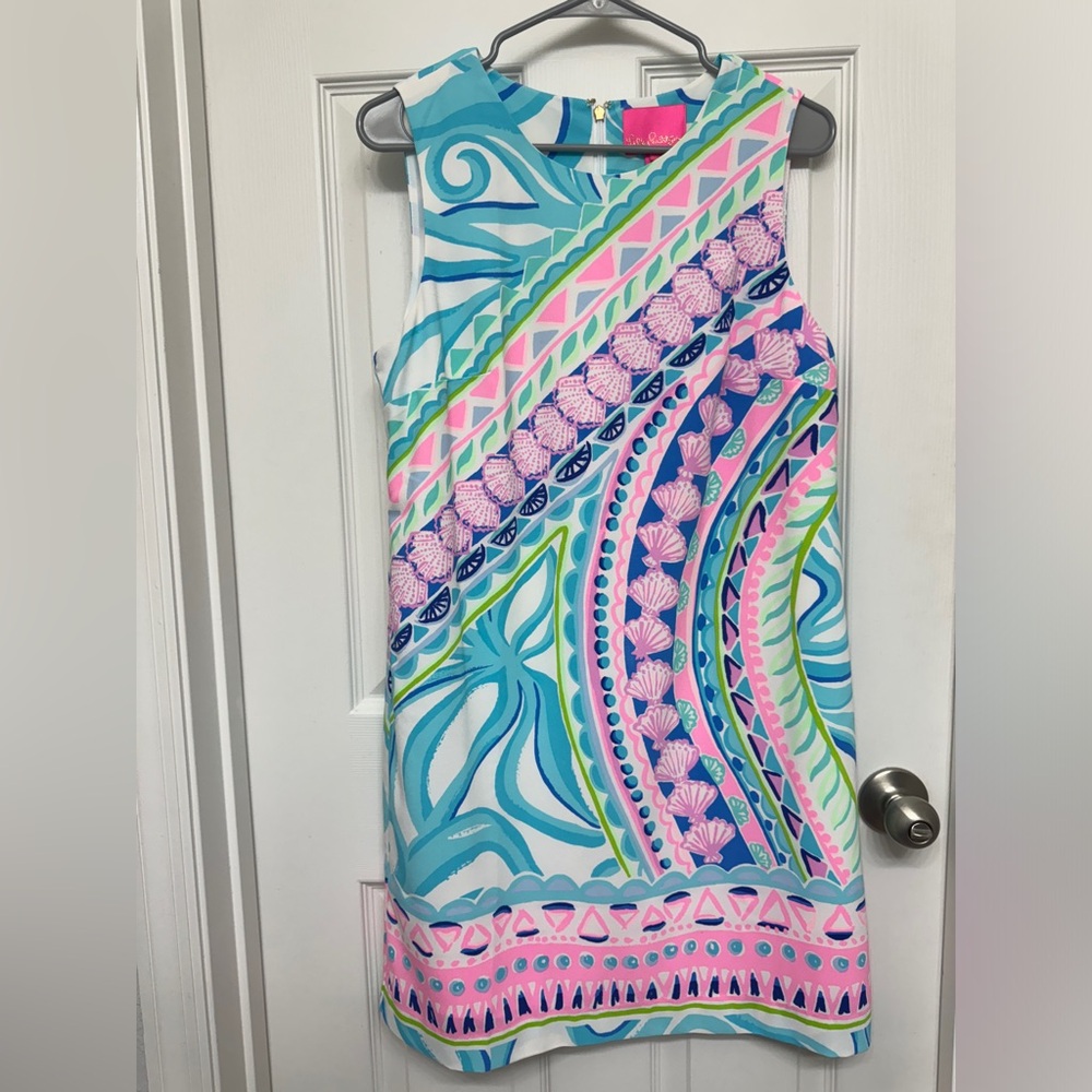 Lilly Pulitzer Narissa Stretch Shift Dress Sz 10